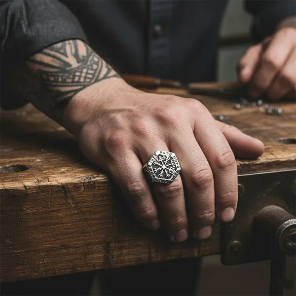 Viking Compass Ring