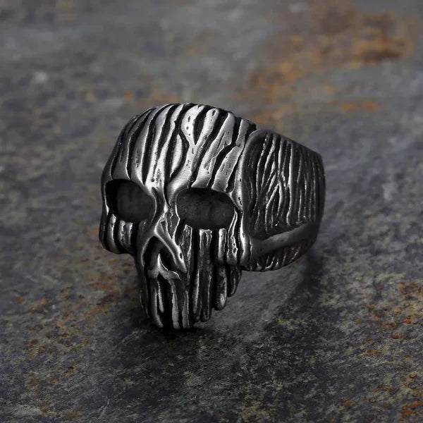 Worn Skull Ring