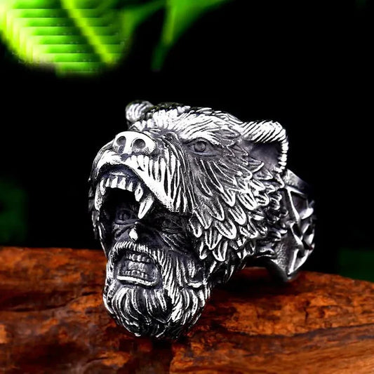 Viking Bear Ring