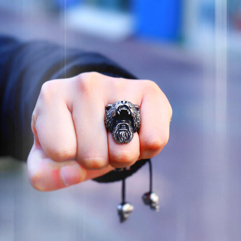 Viking Bear Ring