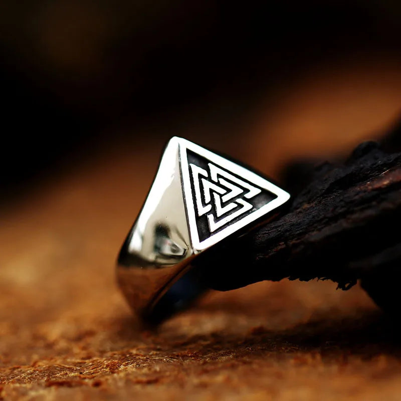 Viking Valknut Ring