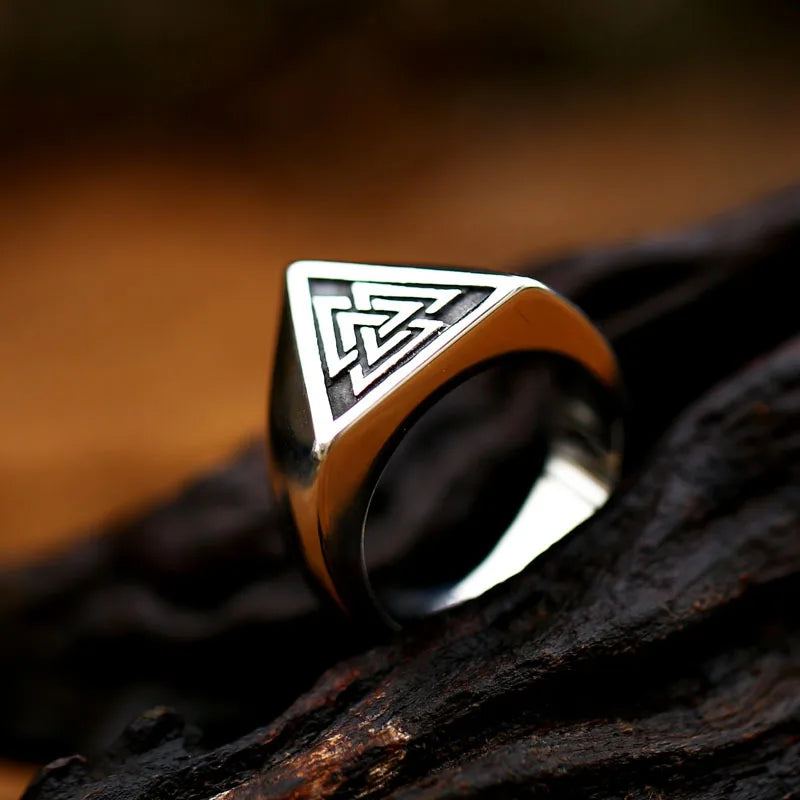 Viking Valknut Ring