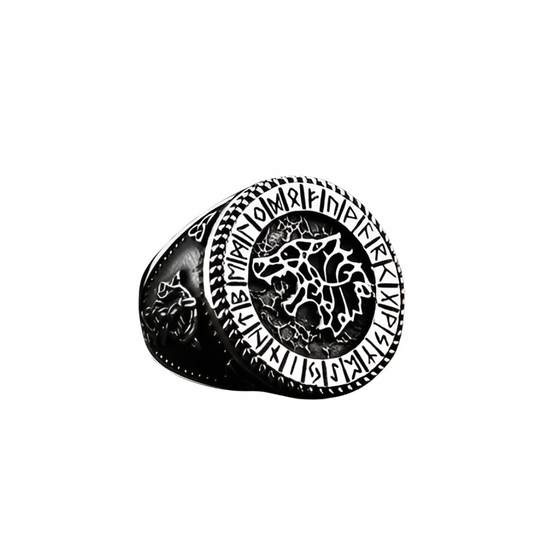 Runic Wolf Ring